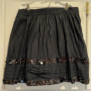 Size 14 - Ann Taylor Loft cotton sequin skirt.